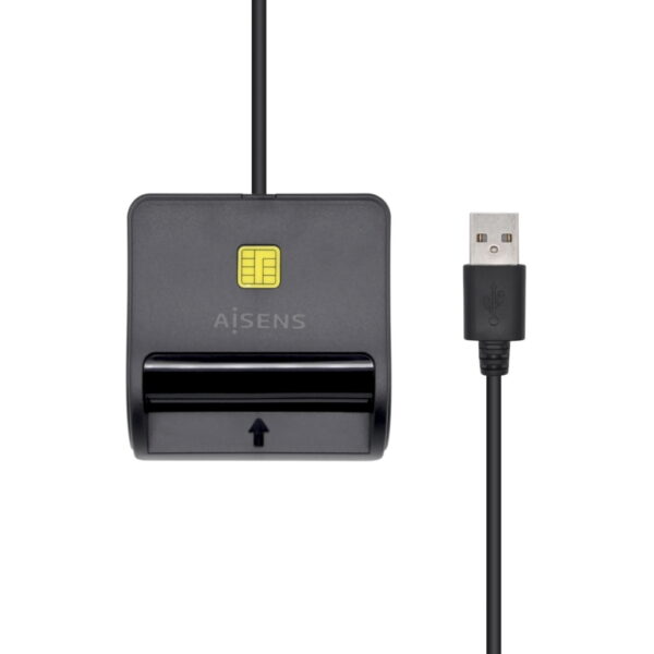 Aisens Lector de Tarjeta Inteligente/DNIe USB 2.0 Negro - Imagen 3