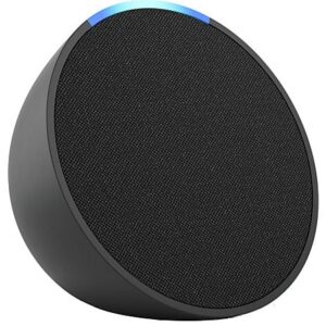 Altavoz inteligente - Amazon Echo Pop, Bluetooth con Alexa de sonido potente y compacto, Antracita