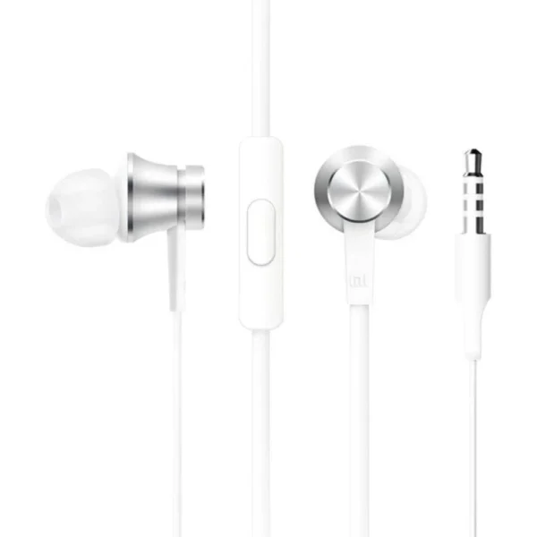 Auriculares Intrauditivos Xiaomi Mi In Ear Basic, con Micrófono, Jack 3.5, Plateados