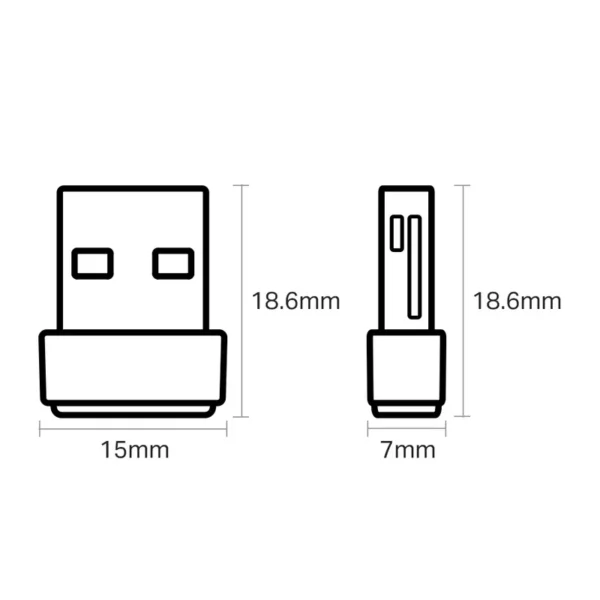 TP-LINK Archer T2U Nano Adaptador WiFi USB Inalámbrico Doble Banda AC600 - Imagen 5