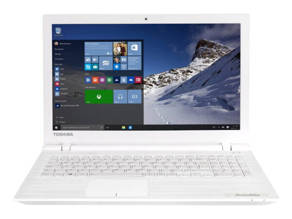 Portátil Toshiba Satellite C55-C-11H, 15.6″ HD, Intel Core i3 4ªgen, 8 GB RAM, 120 GB SSD, 500 GB HDD, Windows 10, Blanco (Envío en 24h)